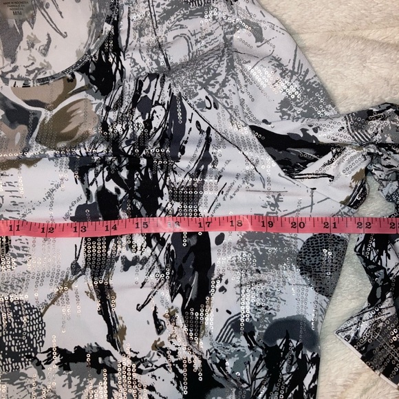 Allison Daley Stretchy Sequins top M - Picture 9 of 12